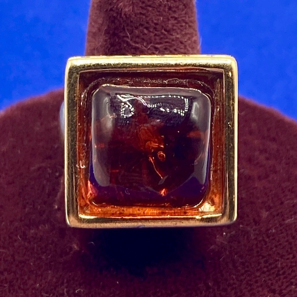 Vintage Givenchy Amber Ring